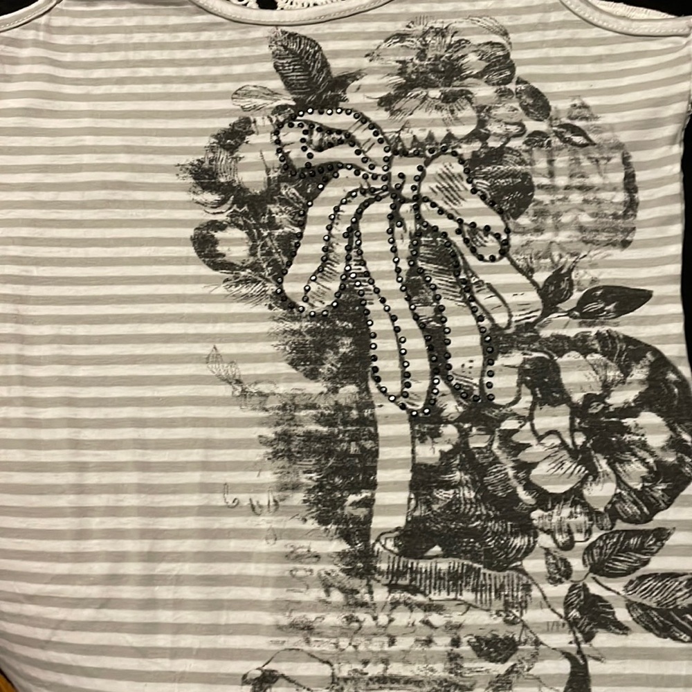 Crochet detail back tank top
